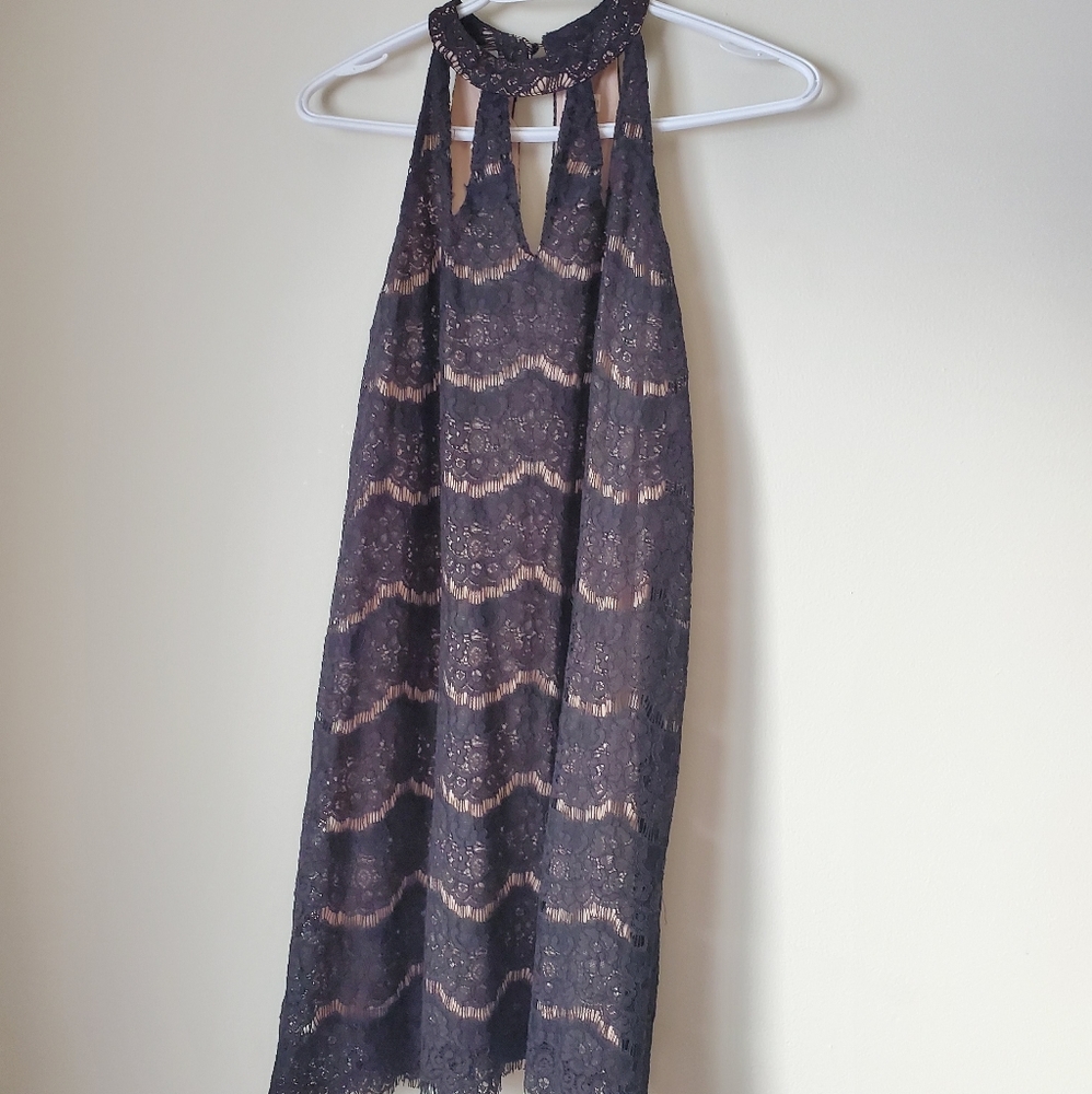 Black lace dress